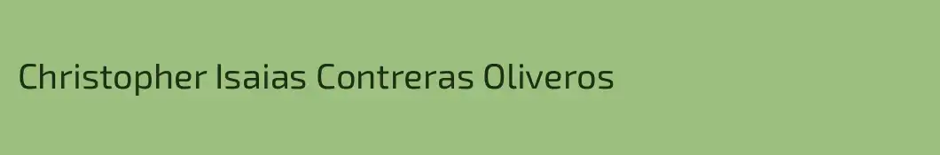 Christopher Isaias Contreras Oliveros